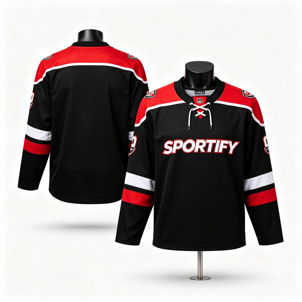 SPORTIFY custom ice hockey — cut-and-sew pro jerseys